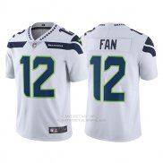 Camiseta NFL Limited Hombre Seahawks 12 Fan Blanco Vapor Untouchable