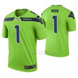 Camiseta NFL Limited Hombre Seattle Seahawks Warren Moon Verde Color Rush