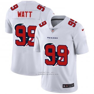 Camiseta NFL Limited Houston Texans Watt Logo Dual Overlap Blanco