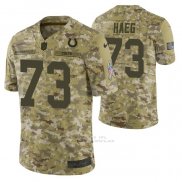 Camiseta NFL Limited Indianapolis Colts 73 Joe Haeg 2018 Salute To Service Camuflaje