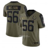 Camiseta NFL Limited Indianapolis Colts Quenton Nelson 2021 Salute To Service Verde
