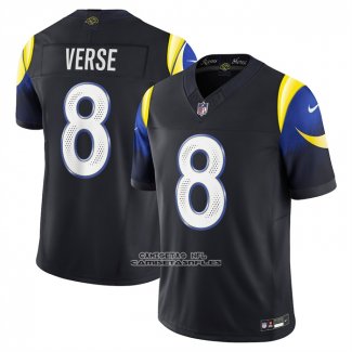 Camiseta NFL Limited Los Angeles Rams Jared Verse 2025 Rivalries Collection Negro