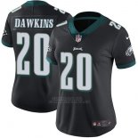 Camiseta NFL Limited Mujer Philadelphia Eagles 20 Dawkins Negro