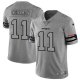 Camiseta NFL Limited New England Patriots Edelman Team Logo Gridiron Gris