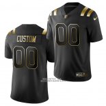 Camiseta NFL Limited New England Patriots Personalizada Golden Edition Negro