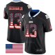 Camiseta NFL Limited New York Giants Beckham Jr Rush USA Flag Negro