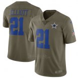 Camiseta NFL Limited Nino Dallas Cowboys 21 Elliott Verde
