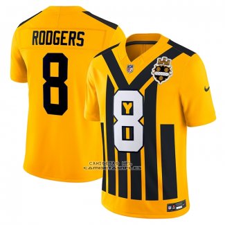 Camiseta NFL Limited Pittsburgh Steelers Aaron Rodgers Alterno Vapor F.U.S.E. Oro
