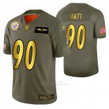 Camiseta NFL Limited Pittsburgh Steelers T.j. Watt 2019 Salute To Service Verde