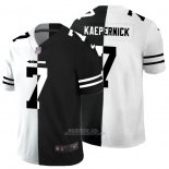 Camiseta NFL Limited San Francisco 49ers Kaepernick White Black Split