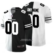 Camiseta NFL Limited Seattle Seahawks Personalizada White Black Split