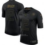 Camiseta NFL Limited Tampa Bay Buccaneers Brady 2020 Salute To Service Negro