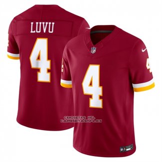 Camiseta NFL Limited Washington Commanders Frankie Luvu Vapor F.U.S.E. Cosido Rojo