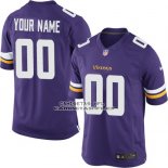 Camiseta NFL Minnesota Vikings Personalizada Violeta