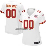 Camiseta NFL Mujer Kansas City Chiefs Personalizada Blanco