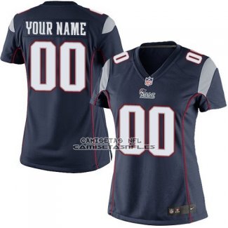 Camiseta NFL Mujer New England Patriots Personalizada Azul