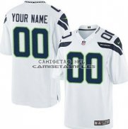 Camiseta NFL Seattle Seahawks Personalizada Blanco