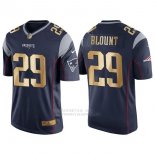 Camiseta New England Patriots Blount Profundo Azul Nike Gold Game NFL Hombre