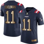 Camiseta New England Patriots Edelman Profundo Azul Nike Gold Legend NFL Hombre