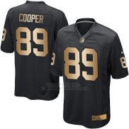 Camiseta Oakland Raiders Cooper Negro Nike Gold Game NFL Hombre
