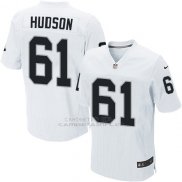 Camiseta Oakland Raiders Hudson Blanco Nike Elite NFL Hombre