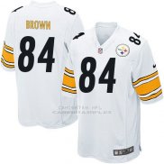 Camiseta Pittsburgh Steelers Brown Blanco Nike Game NFL Hombre