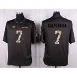 Camiseta San Francisco 49ers Kaepernick Apagado Gris Nike Anthracite Salute To Service NFL Hombre