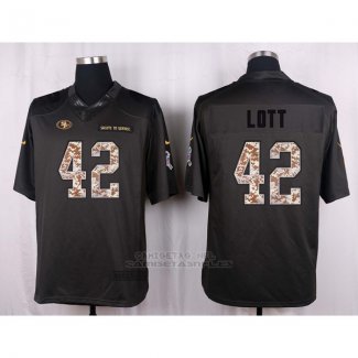 Camiseta San Francisco 49ers Lott Apagado Gris Nike Anthracite Salute To Service NFL Hombre