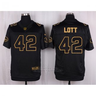 Camiseta San Francisco 49ers Lott Negro Nike Elite Pro Line Gold NFL Hombre