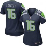 Camiseta Seattle Seahawks Lockett Azul Oscuro Nike Game NFL Mujer