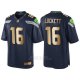 Camiseta Seattle Seahawks Lockett Profundo Azul Nike Gold Game NFL Hombre