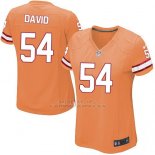 Camiseta Tampa Bay Buccaneers David Naranja Nike Game NFL Mujer