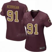 Camiseta Washington Commanders Kerrigan Marron Nike Game NFL Mujer