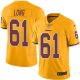 Camiseta Washington Commanders Long Amarillo Nike Legend NFL Hombre