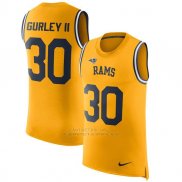 Camisetas Sin Mangas NFL Limited Hombre Los Angeles Rams 30 Gurley Ii Amarillo