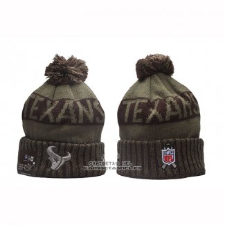 Gorro Beanie Houston Texans New Era Verde Militar