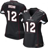 Camiseta Arizona Cardinals Brown Negro Nike Game NFL Mujer