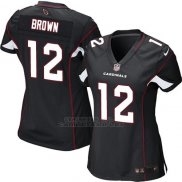 Camiseta Arizona Cardinals Brown Negro Nike Game NFL Mujer