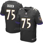 Camiseta Baltimore Ravens Ogoen Negro Nike Elite NFL Hombre