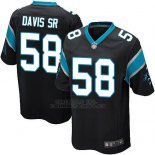 Camiseta Carolina Panthers Davis Sr Nike Game NFL Negro Hombre