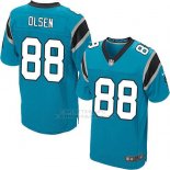 Camiseta Carolina Panthers Olsen Azul Nike Elite NFL Hombre