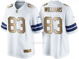 Camiseta Dallas Cowboys Williams Blanco Nike Gold Game NFL Hombre Camiseta Dallas Cowboys Williams Blanco Nike Gold Game NFL Hombre