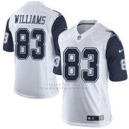 Camiseta Dallas Cowboys Williams Blanco y Profundo Azul Nike Elite NFL Hombre