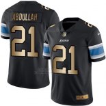 Camiseta Detroit Lions Abdullah Negro Nike Gold Legend NFL Hombre