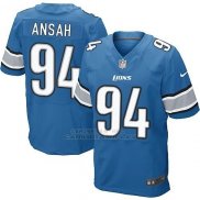 Camiseta Detroit Lions Ansah Azul Nike Elite NFL Hombre