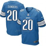 Camiseta Detroit Lions Sanders Azul Nike Elite NFL Hombre