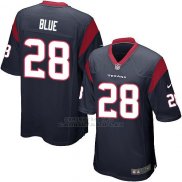 Camiseta Houston Texans Blue Negro Nike Game NFL Hombre