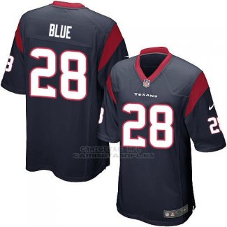 Camiseta Houston Texans Blue Negro Nike Game NFL Hombre