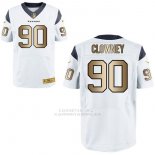 Camiseta Houston Texans Clowney Blanco Nike Gold Elite NFL Hombre