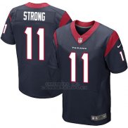 Camiseta Houston Texans Strong Profundo Azul Nike Elite NFL Hombre
